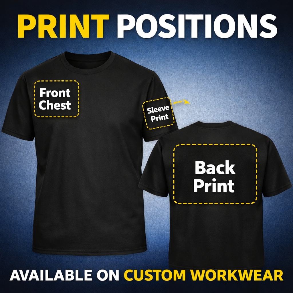 20 Custom Printed Work T-Shirts – Gildan Heavy Cotton | Business Logo Uniform Bundle